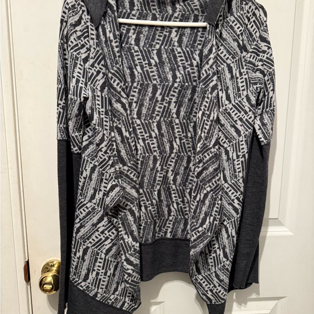 Prana Gray Patterned Women's cardigan